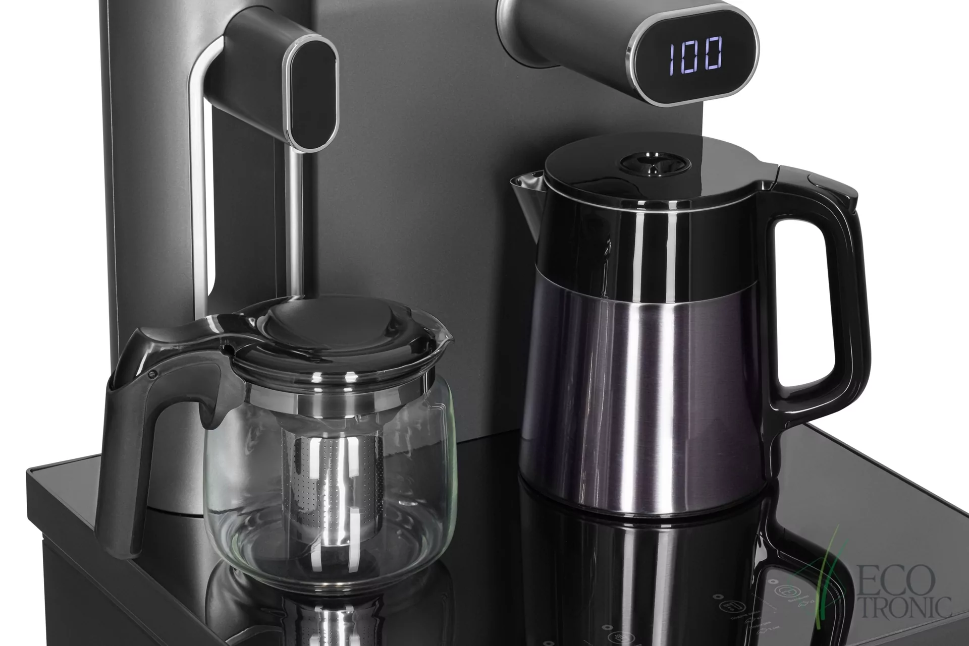 Кулер с чайным столиком Тиабар Ecotronic TB41-LE graphite